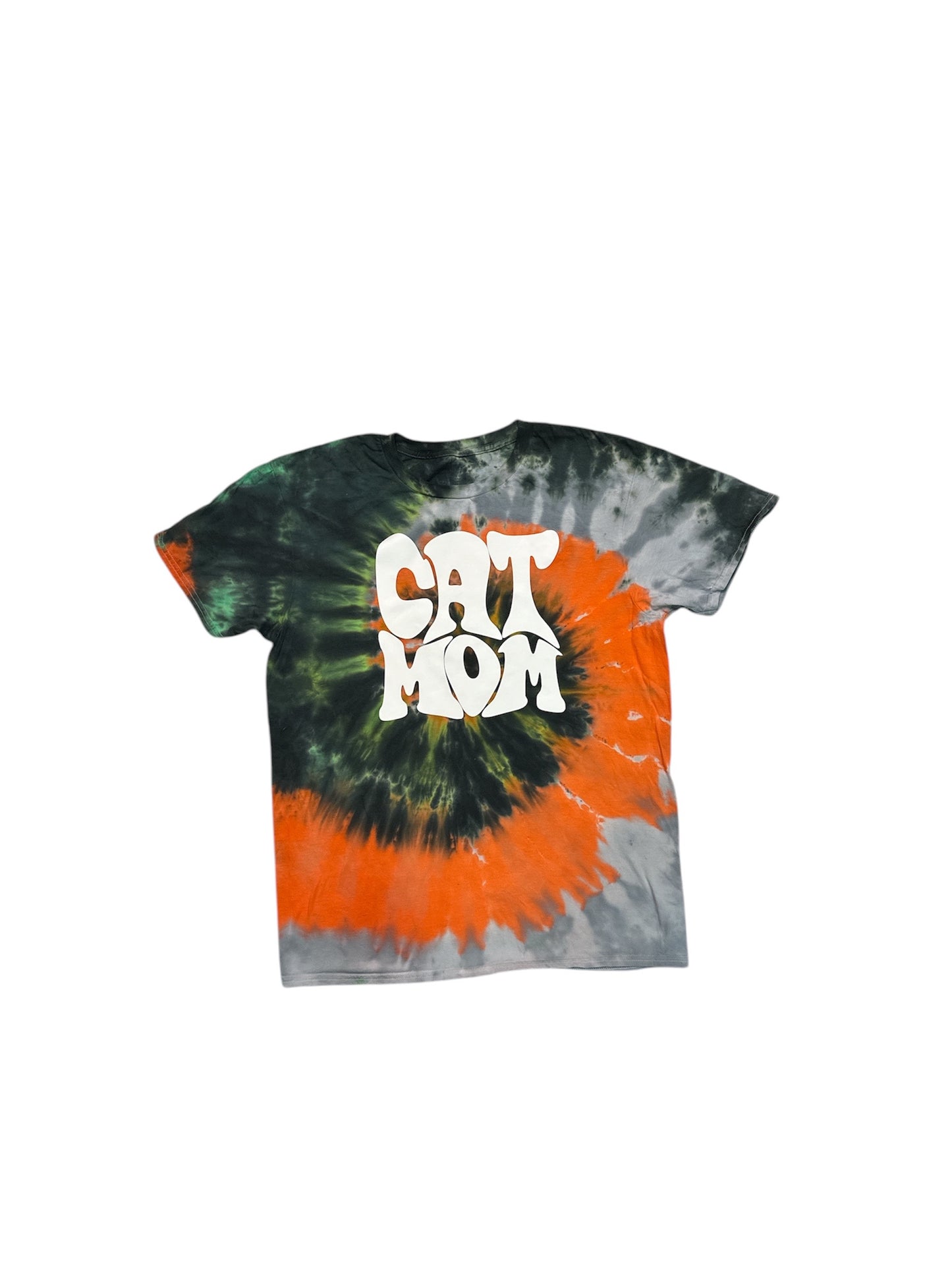 Cat Dad Custom color Tie Dye Shirt