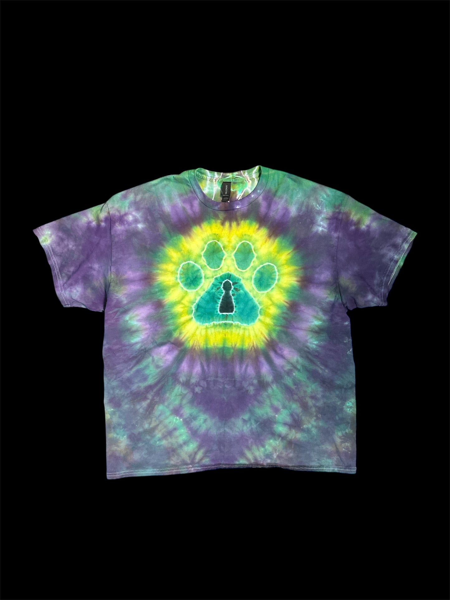 2025 Pawprint LockHeart Tie Dye Shirt