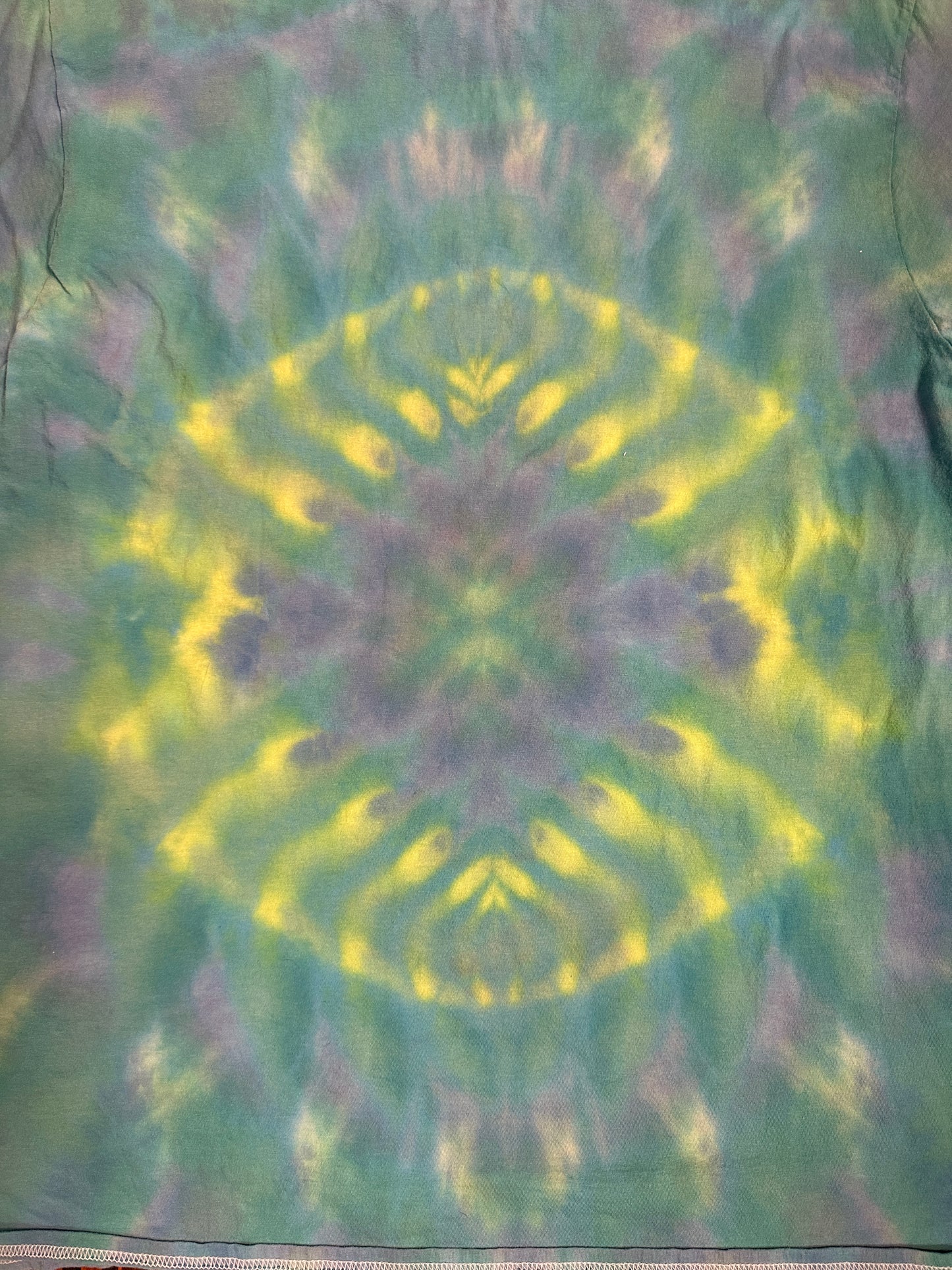 2XL Neon Pastel Pot Leaf Tie Dye Shirt