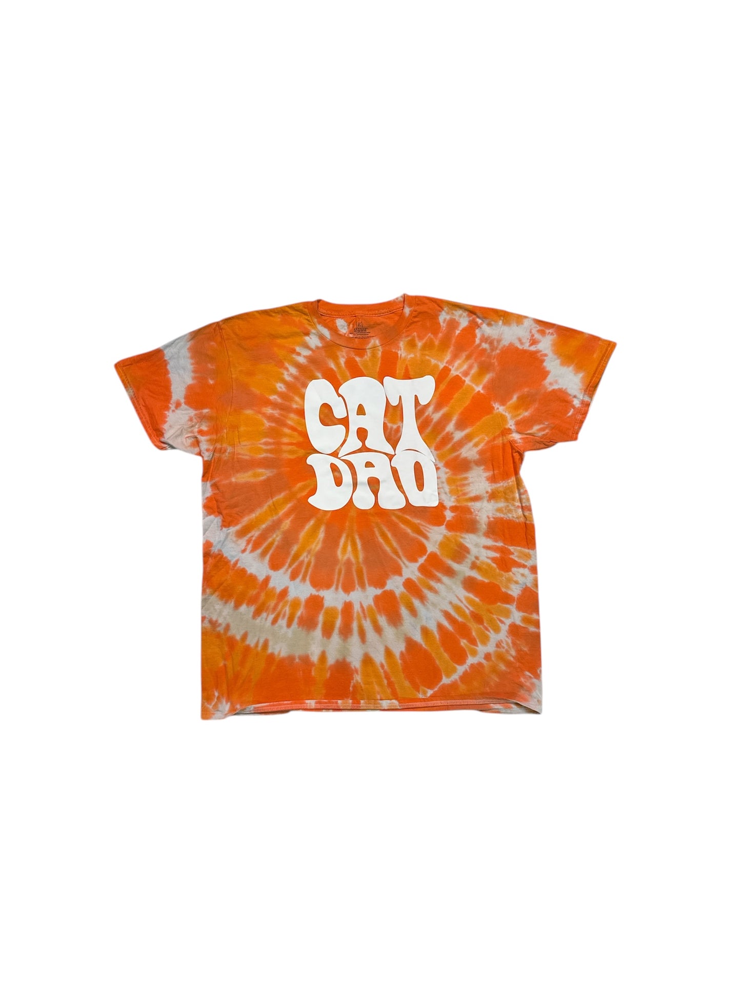 Cat Dad Custom color Tie Dye Shirt