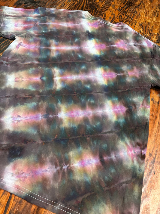 Medium Raven Striped Tie Dye Shirt