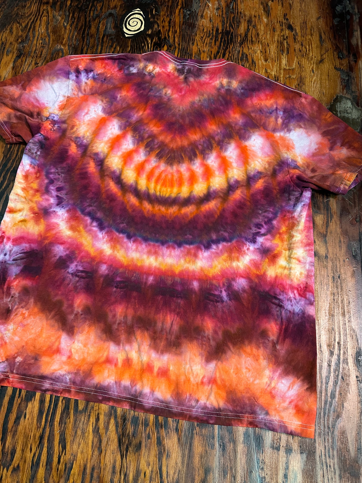 Bright red Stealie Tie Dye Shirt - 2XL