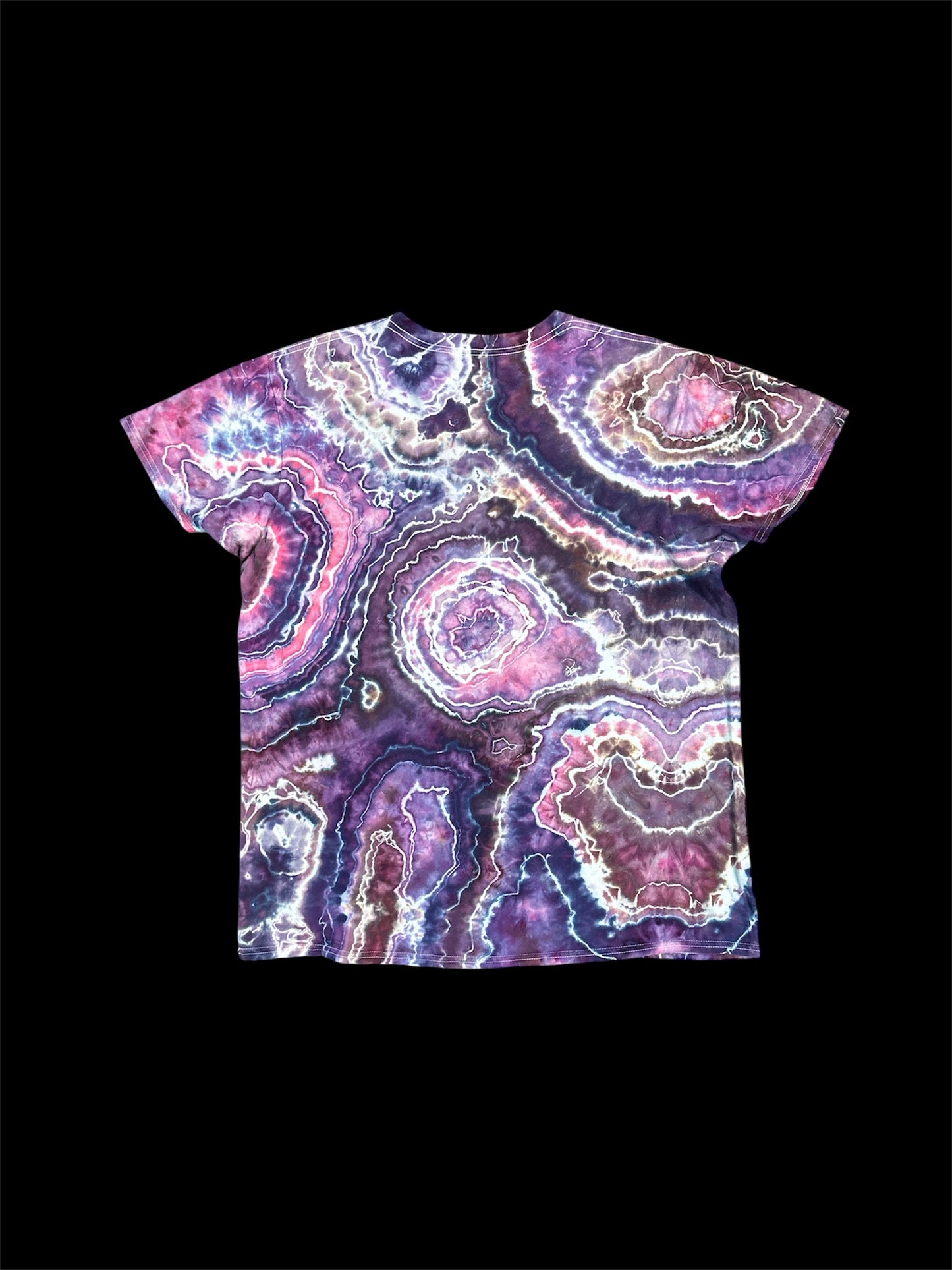 XL Purple Heart Geode Tie dye shirt