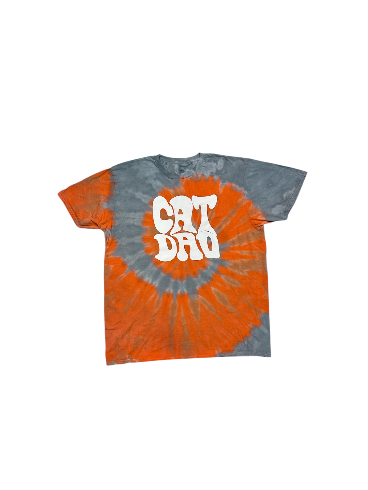 Cat Dad Custom color Tie Dye Shirt