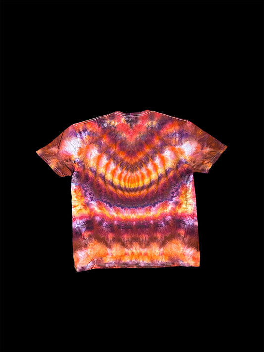 Bright red Stealie Tie Dye Shirt - 2XL