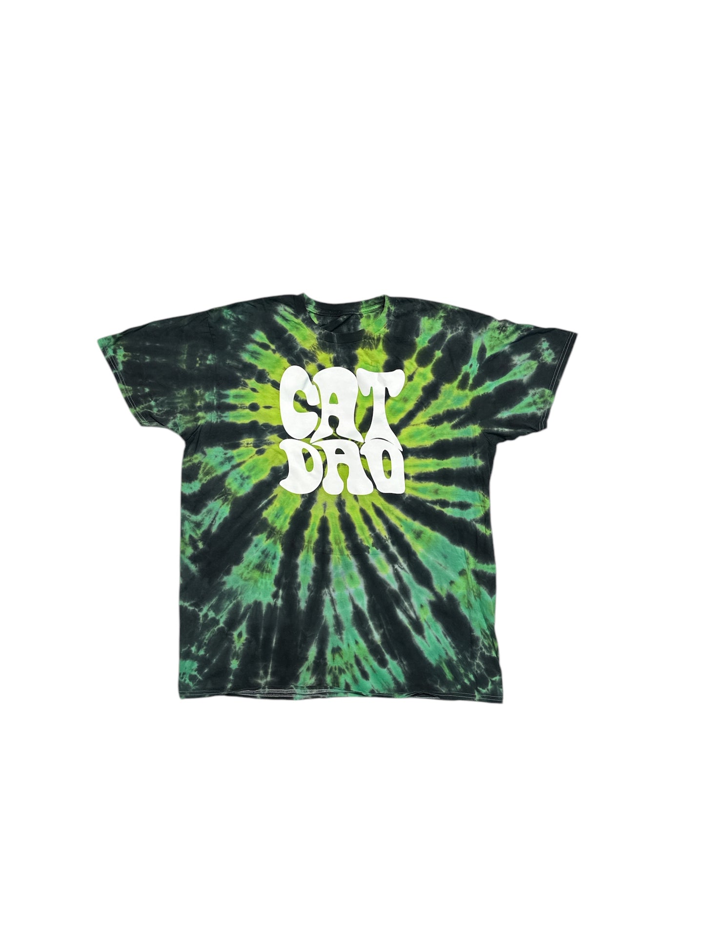 Cat Dad Custom color Tie Dye Shirt