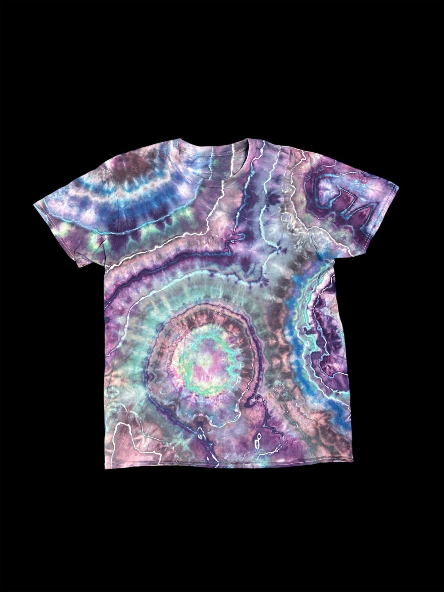 XL Jewel toned Geode Tie Dye T-shirt