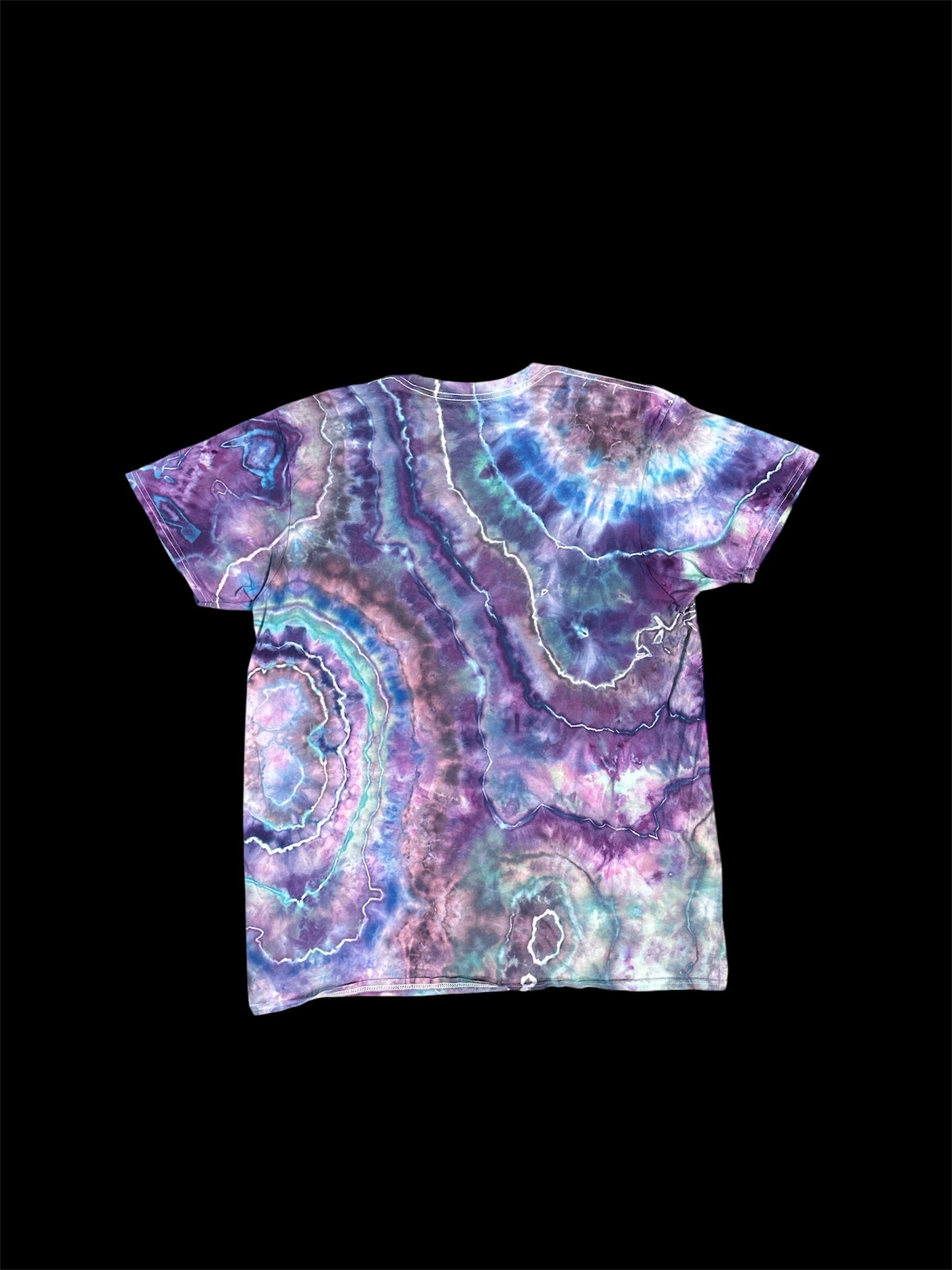 XL Jewel toned Geode Tie Dye T-shirt