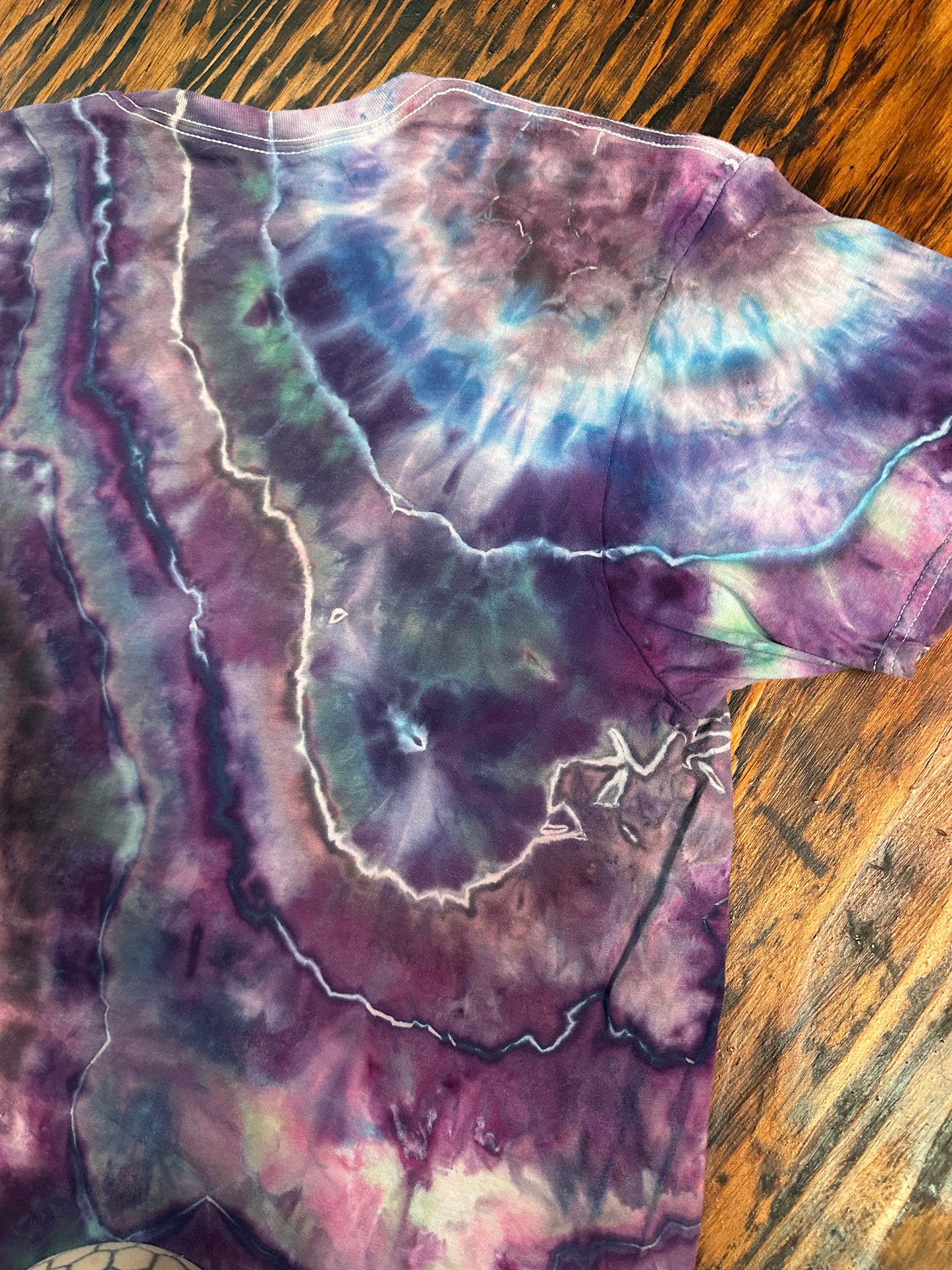 XL Jewel toned Geode Tie Dye T-shirt