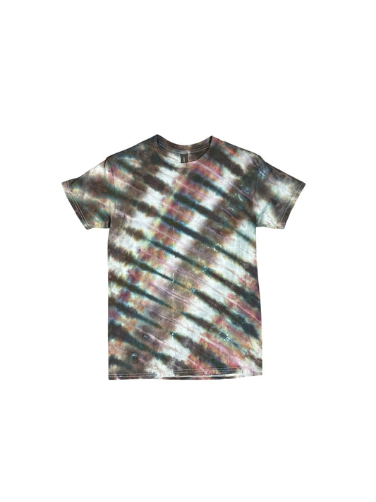 Small Raven Striped Tie Dye Shirt