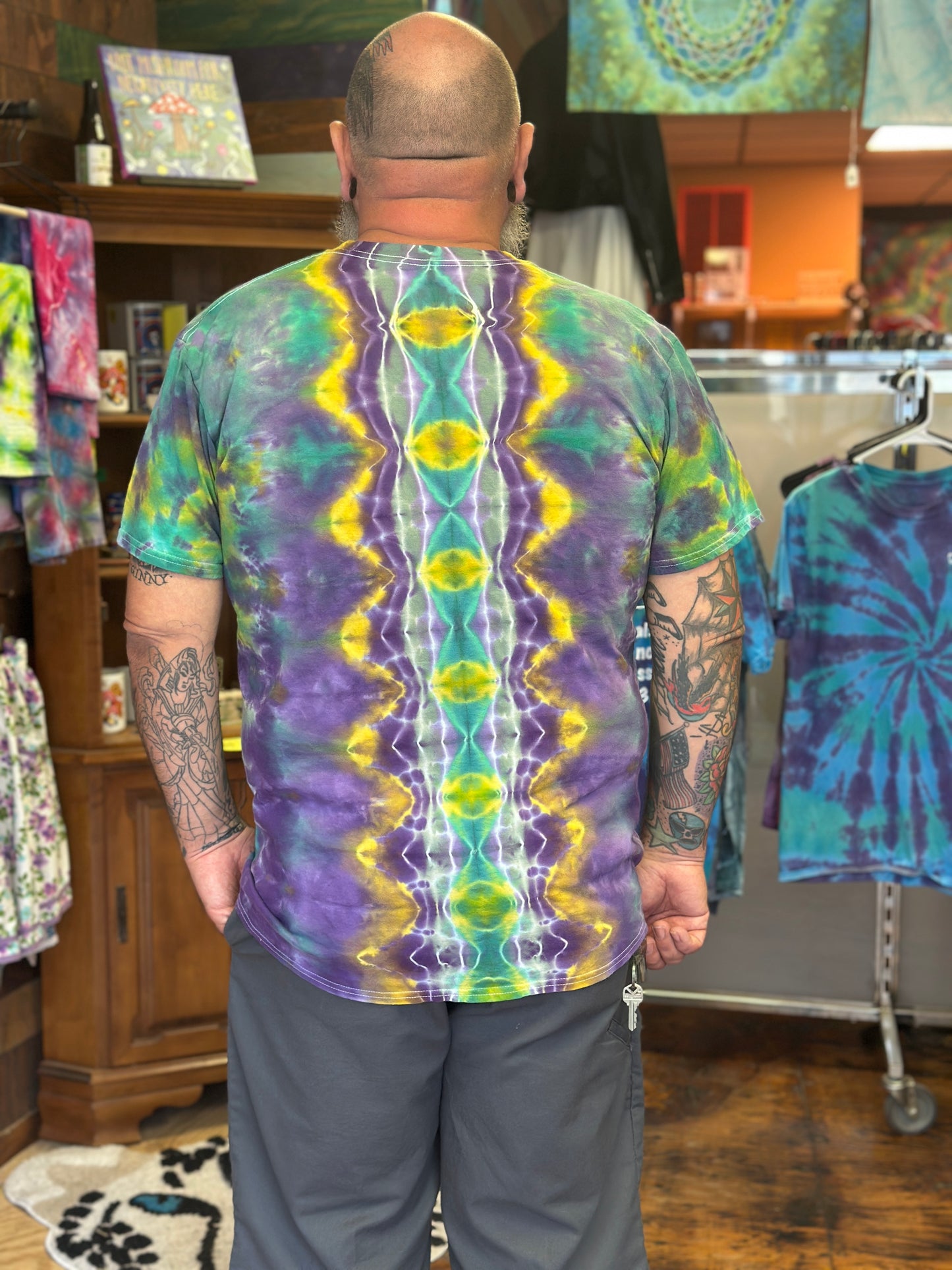 2025 Pawprint LockHeart Tie Dye Shirt