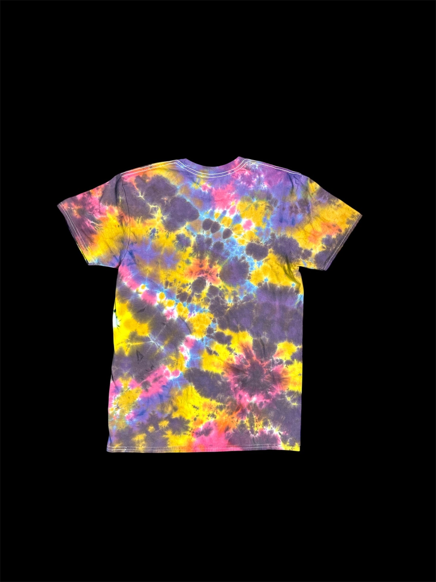 Medium Gold and Purple Ghost Tie Dye Shirt
