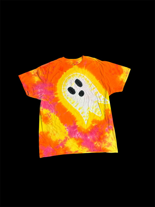 2XL Neon Sunshine Ghost Tie Dye Shirt