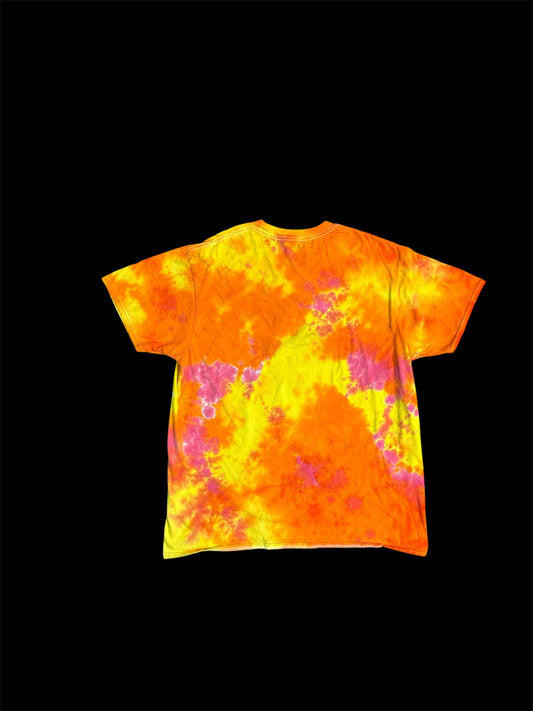 2XL Neon Sunshine Ghost Tie Dye Shirt