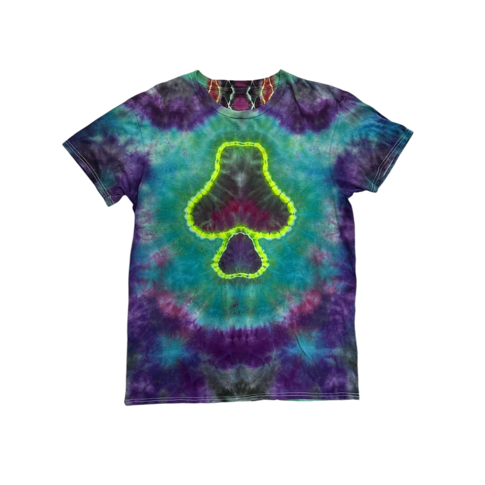 Large | newest Abstract Mushroom Tie Dye T-shirt