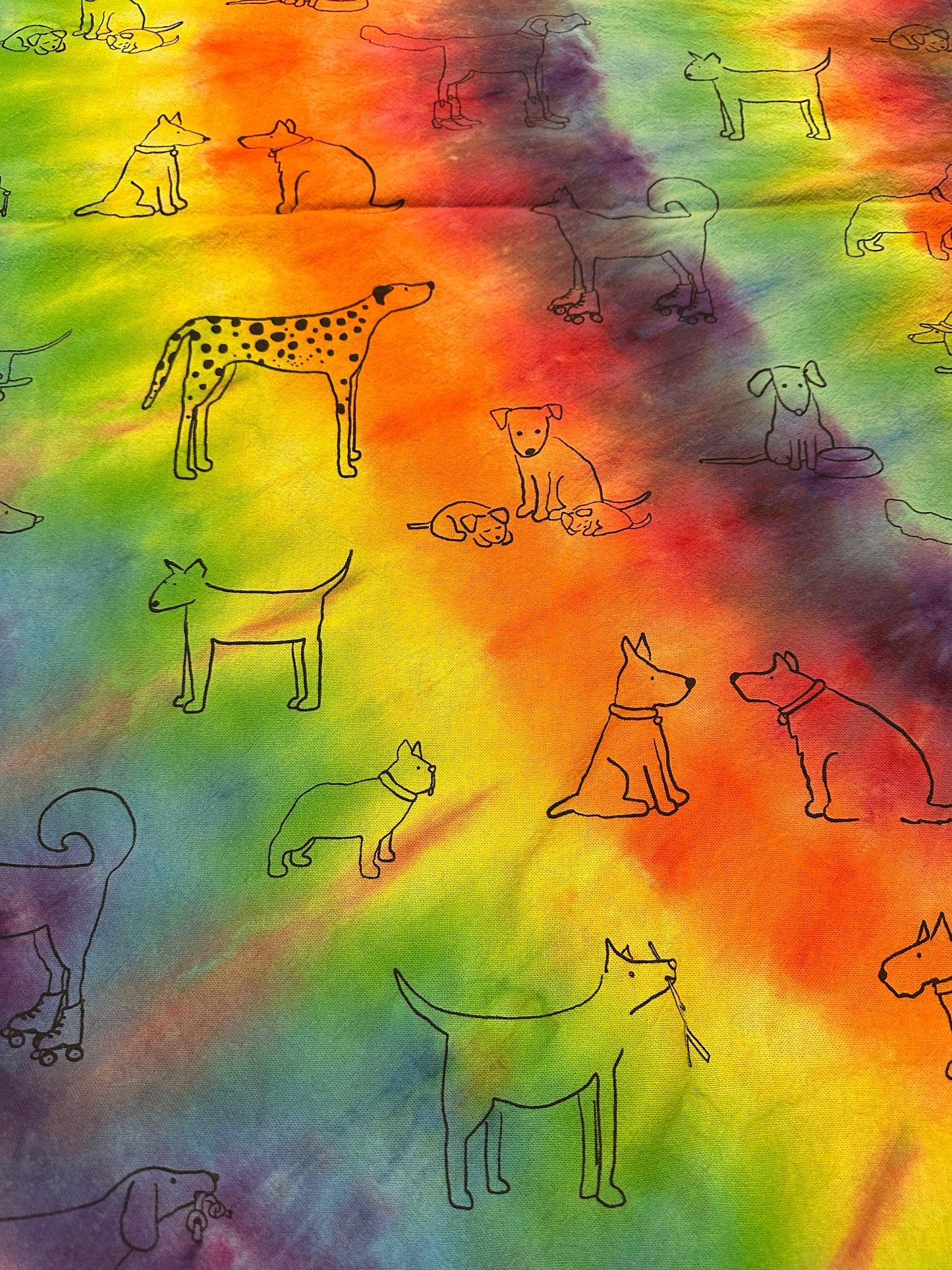 Dog shower curtain