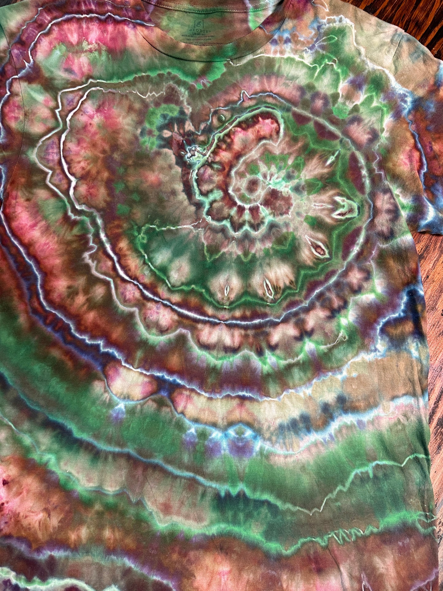 Large Radioactive Nautilus Tie Dye Shirt