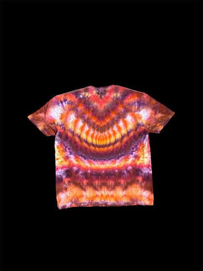 Bright red Stealie Tie Dye Shirt - 2XL