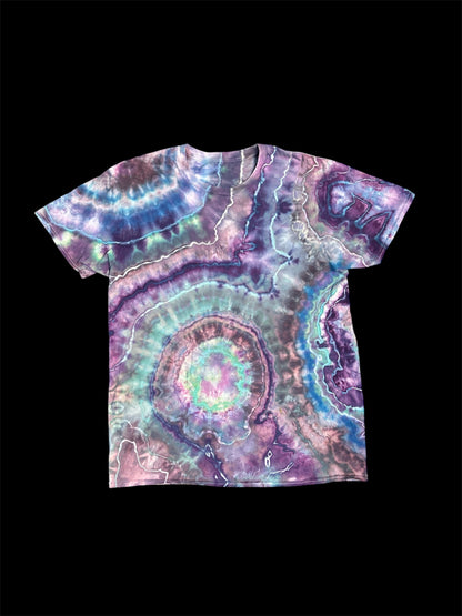 XL Jewel toned Geode Tie Dye T-shirt
