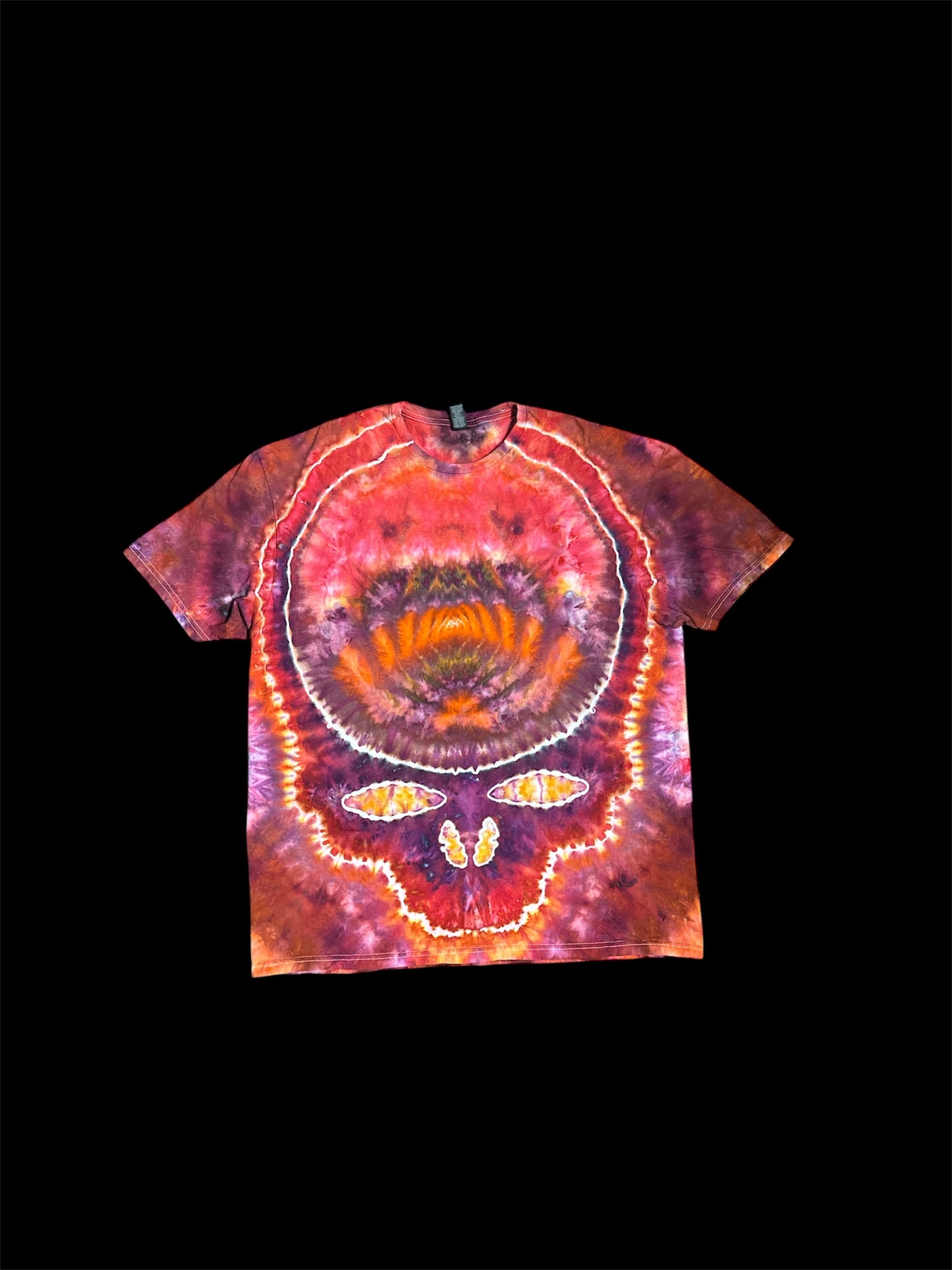 Bright red Stealie Tie Dye Shirt - 2XL