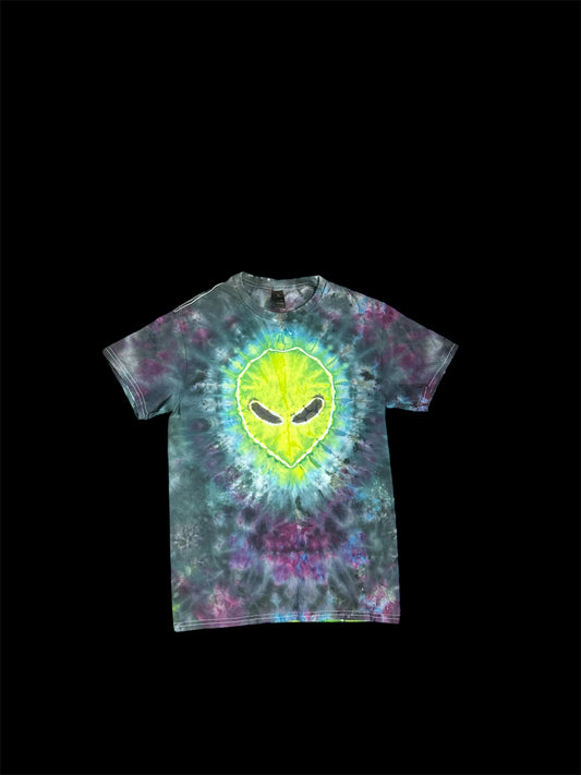 Alien and UFO Tie Dye TShirt