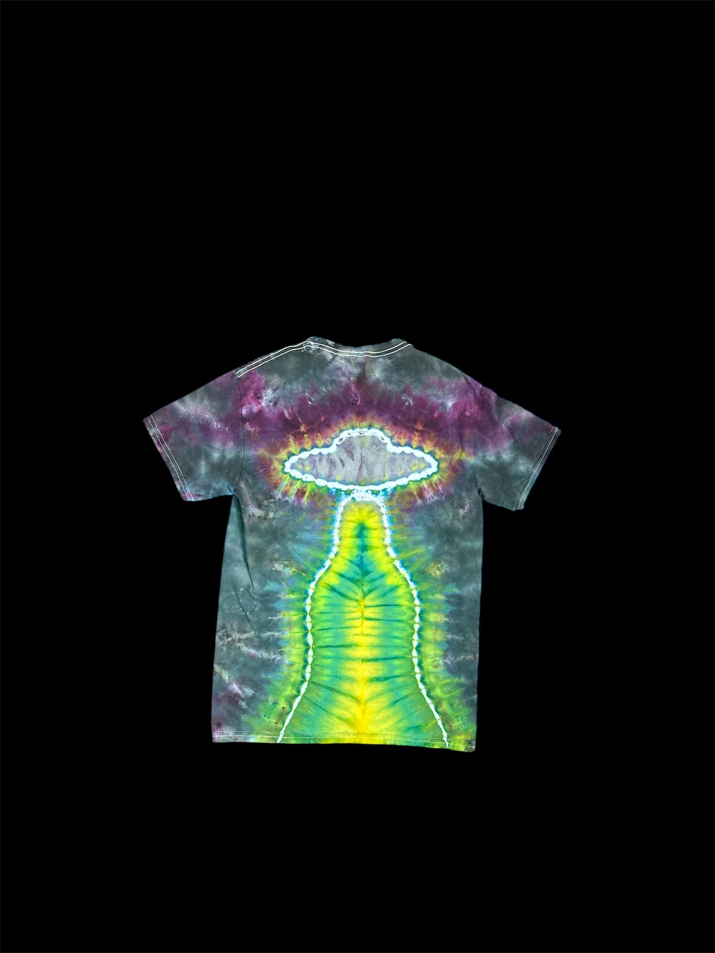 Alien and UFO Tie Dye TShirt
