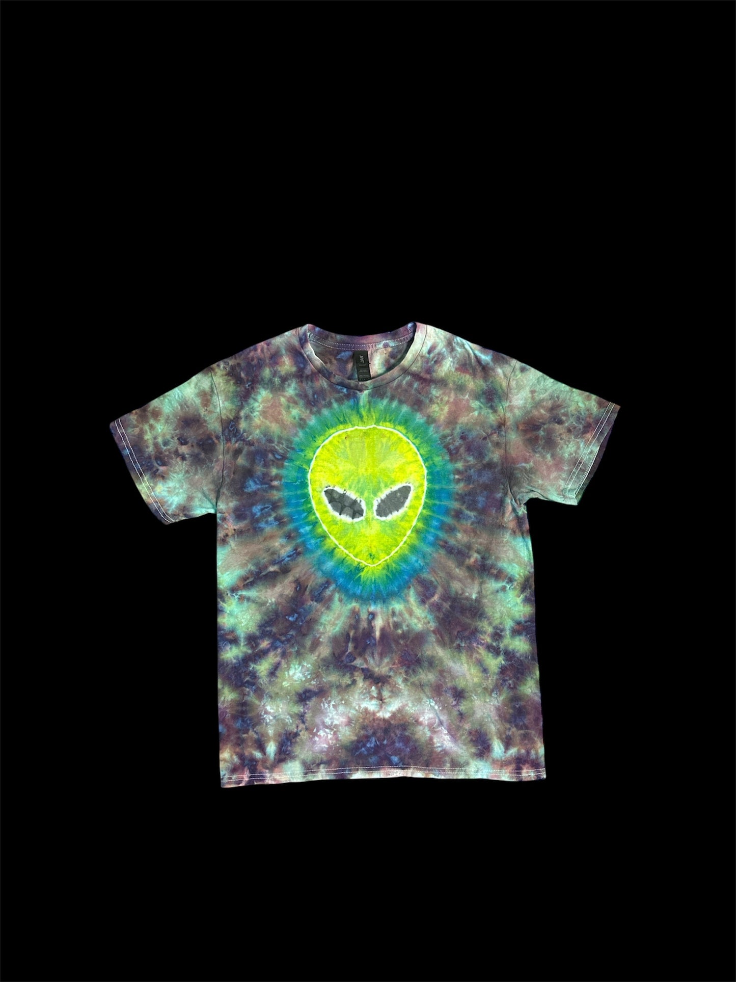 Alien and UFO Tie Dye TShirt