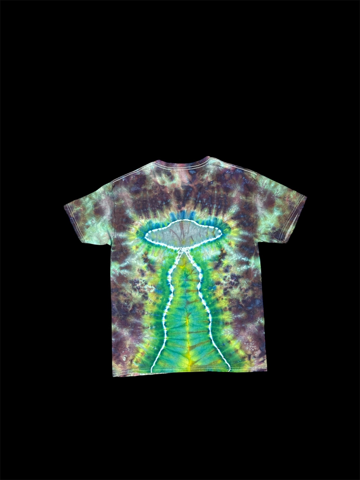 Alien and UFO Tie Dye TShirt