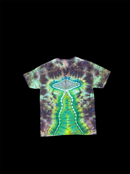 Alien and UFO Tie Dye TShirt