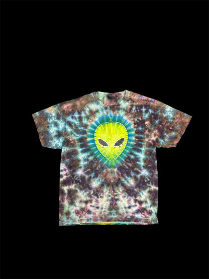 Alien and UFO Tie Dye TShirt