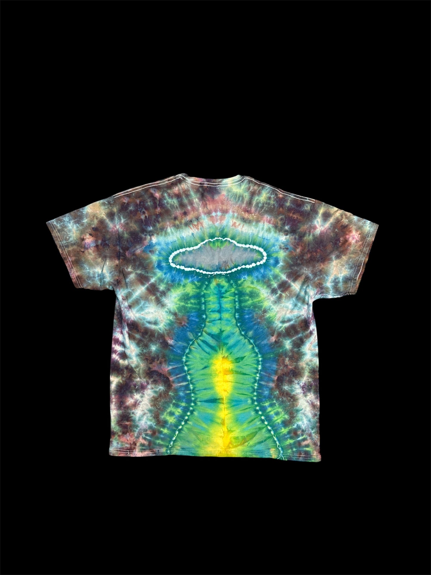 Alien and UFO Tie Dye TShirt