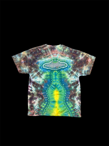 Alien and UFO Tie Dye TShirt