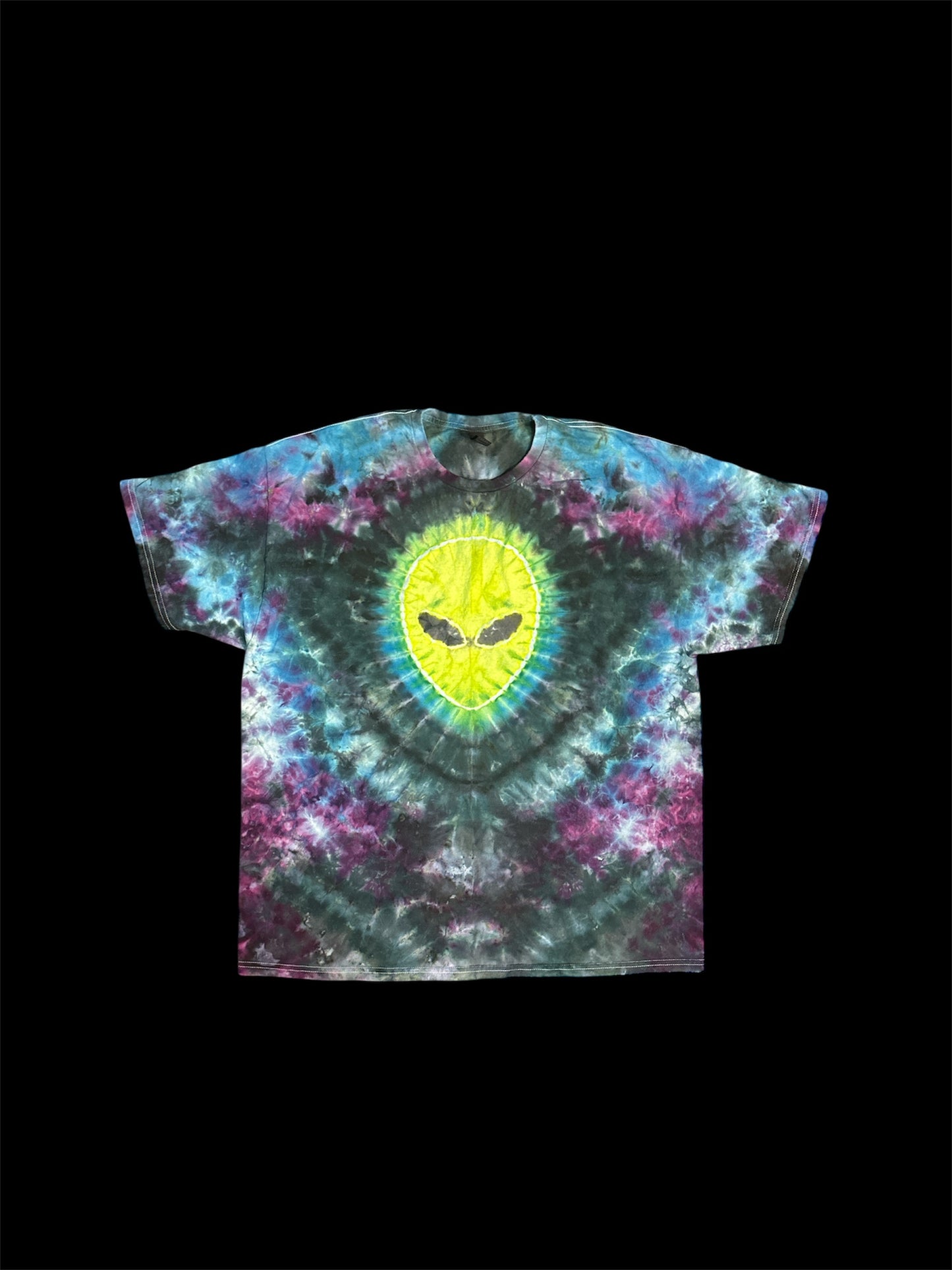 Alien and UFO Tie Dye TShirt