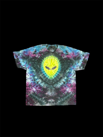 Alien and UFO Tie Dye TShirt
