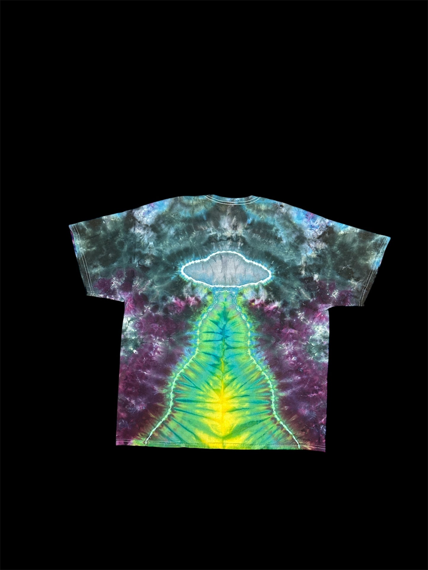Alien and UFO Tie Dye TShirt