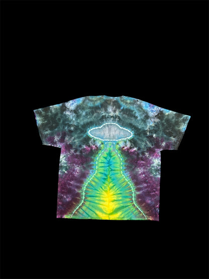 Alien and UFO Tie Dye TShirt