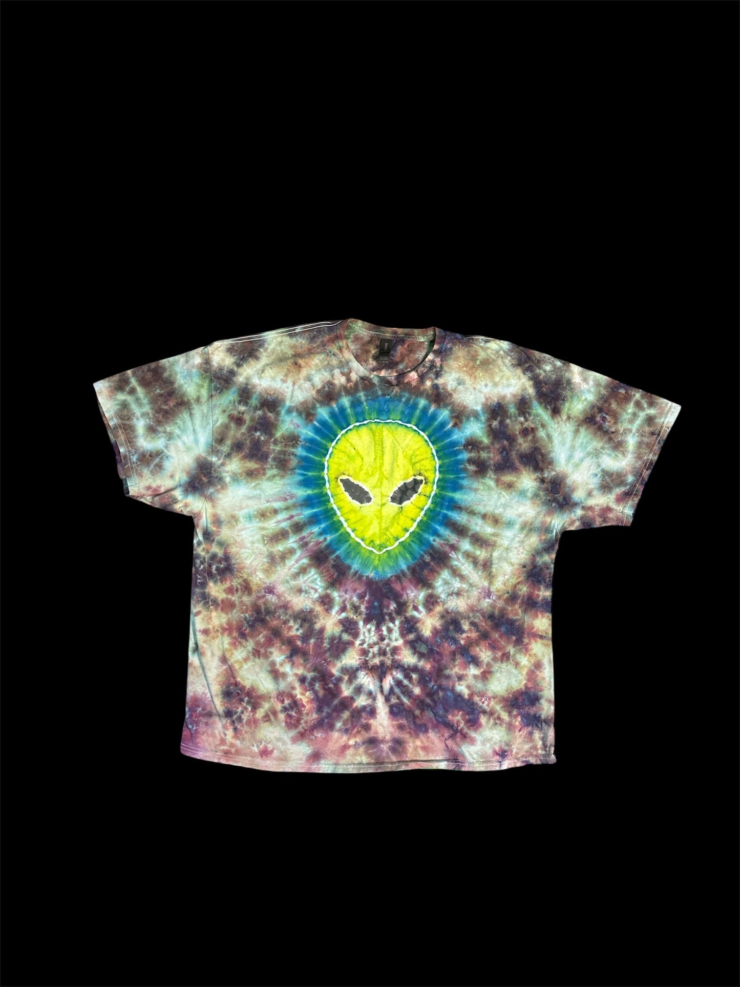 Alien and UFO Tie Dye TShirt