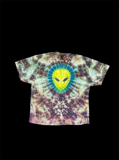 Alien and UFO Tie Dye TShirt