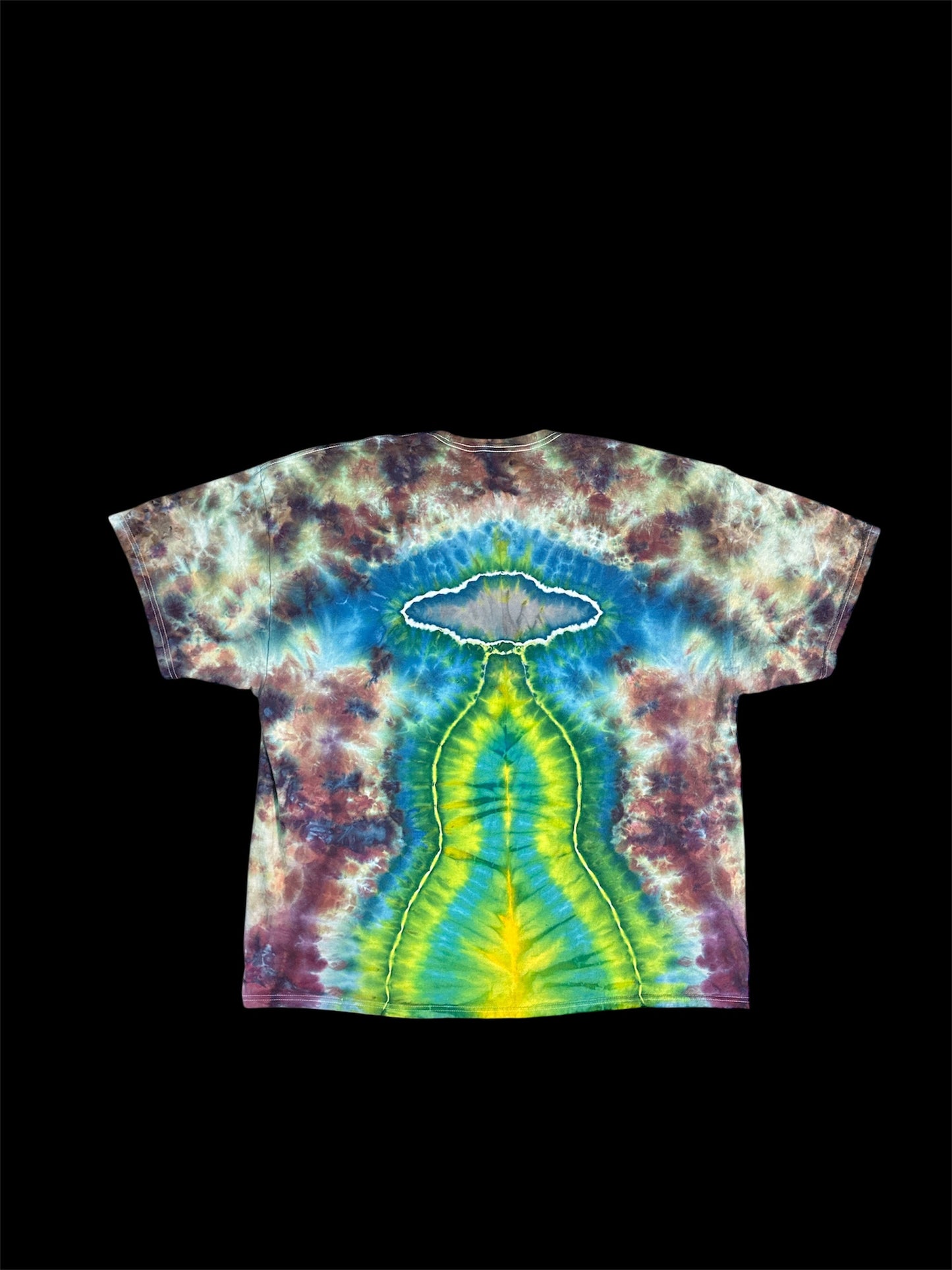 Alien and UFO Tie Dye TShirt