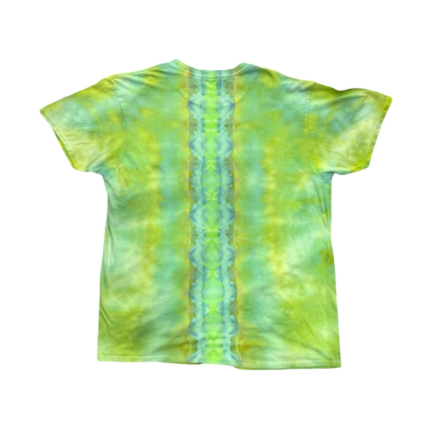 - 2X Blue and Yellow Mushroom Tie Dye Shirt -