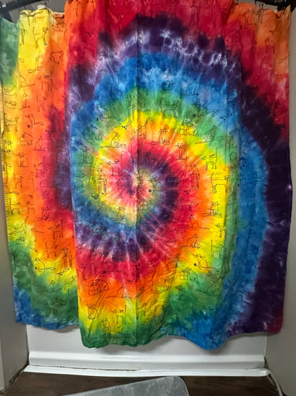 Cat shower curtain