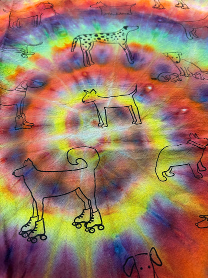 Dog shower curtain