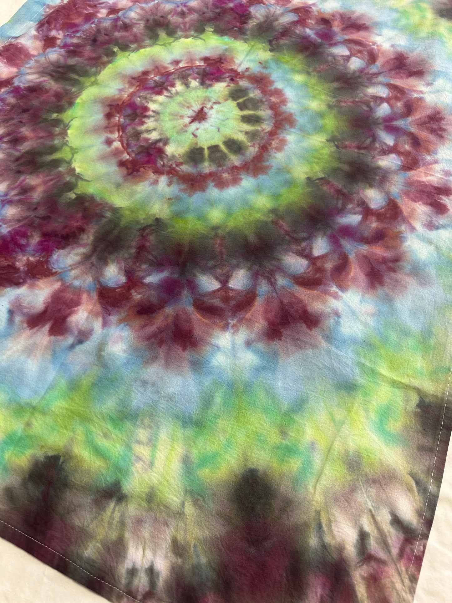 42 x 30 Purple Flower Tie Dye Tapestry