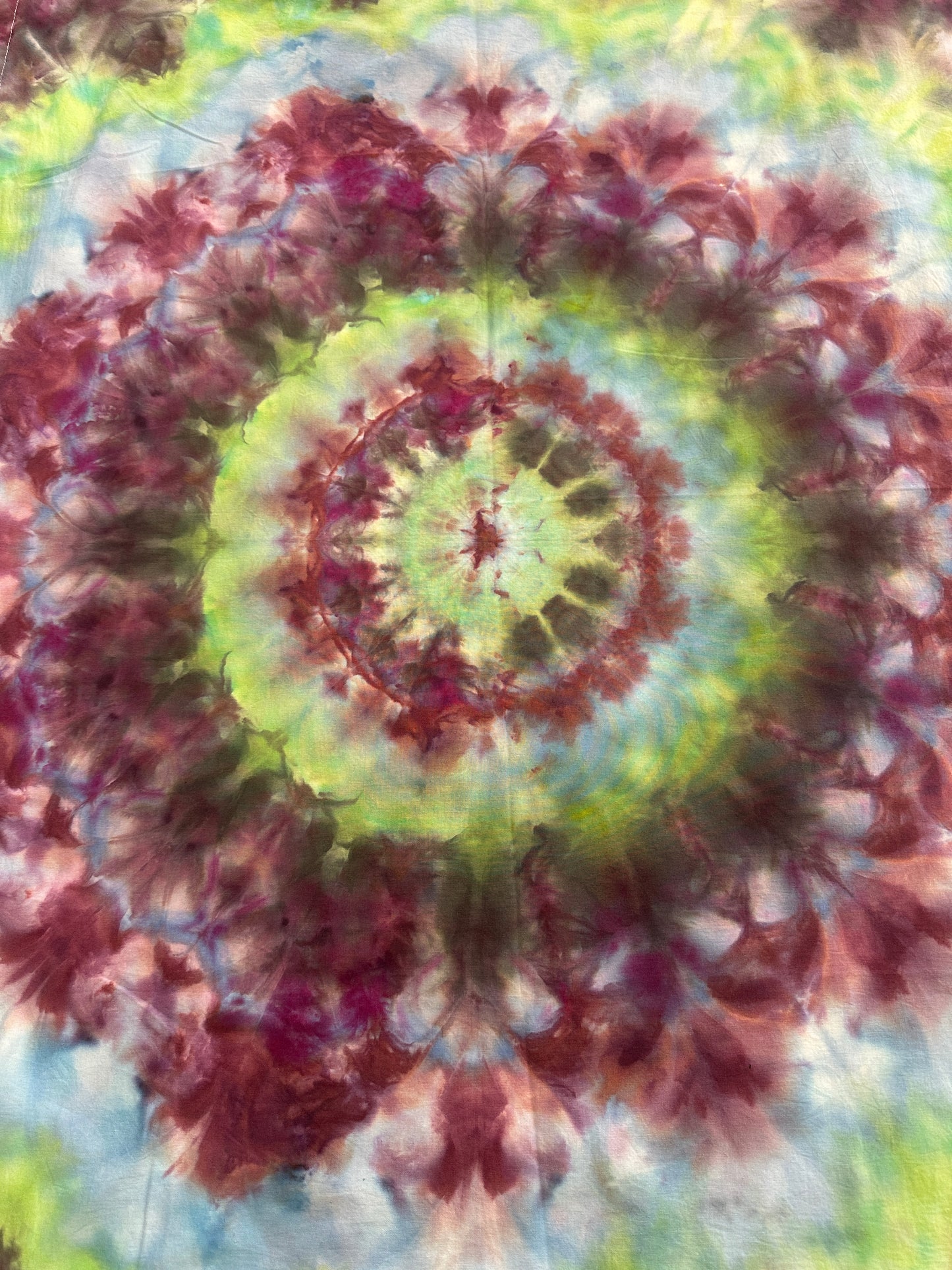 42 x 30 Purple Flower Tie Dye Tapestry