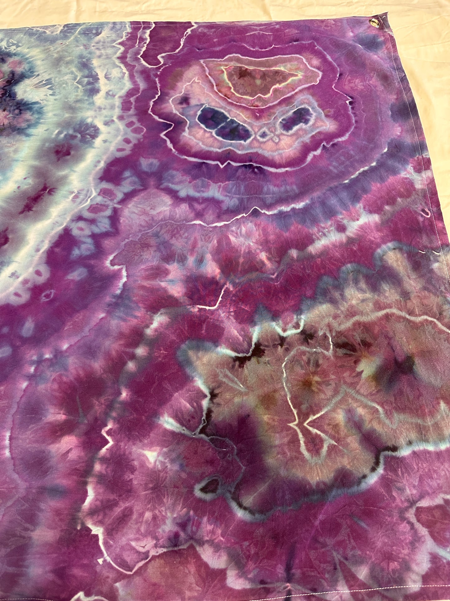 40 x 32 Purple Geode Dye Tapestry