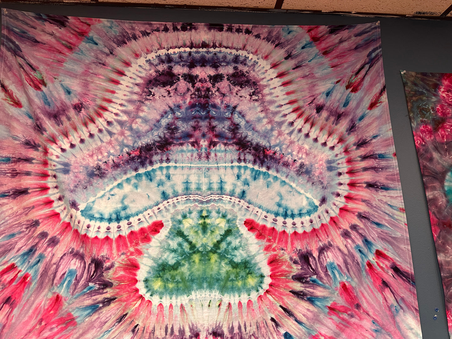 48 x 39 Melty Mushroom Tie Dye Tapestry