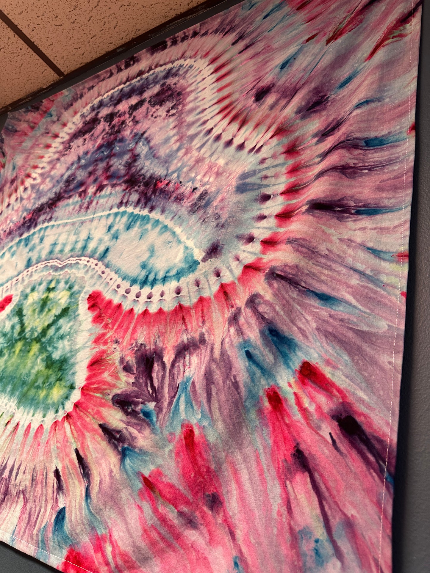 48 x 39 Melty Mushroom Tie Dye Tapestry