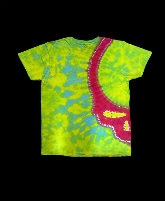 - XL Super Neon Stealie Tie Dye Shirt -