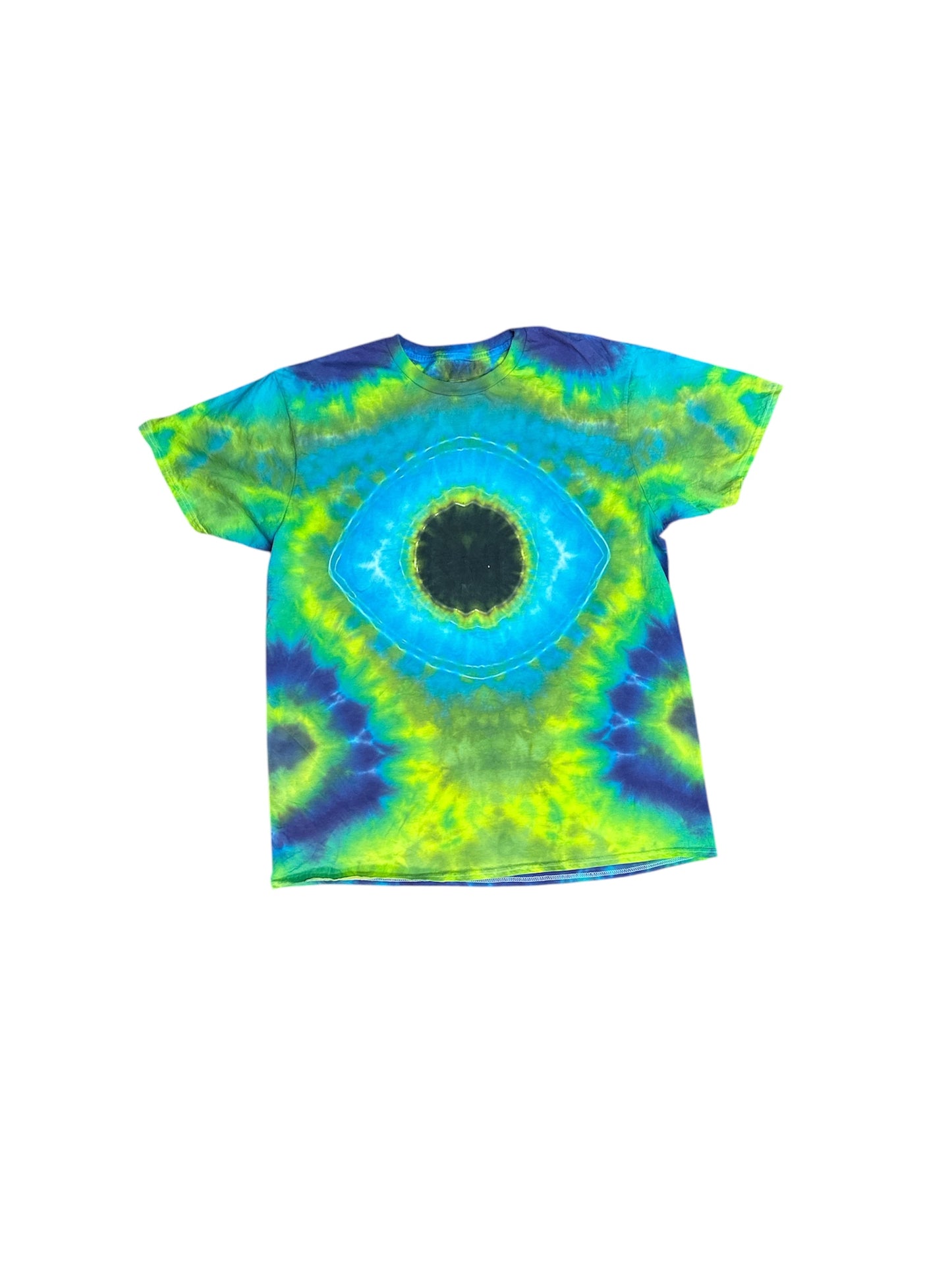 - Eyeball Blue and Green Tie Dye Tshirt