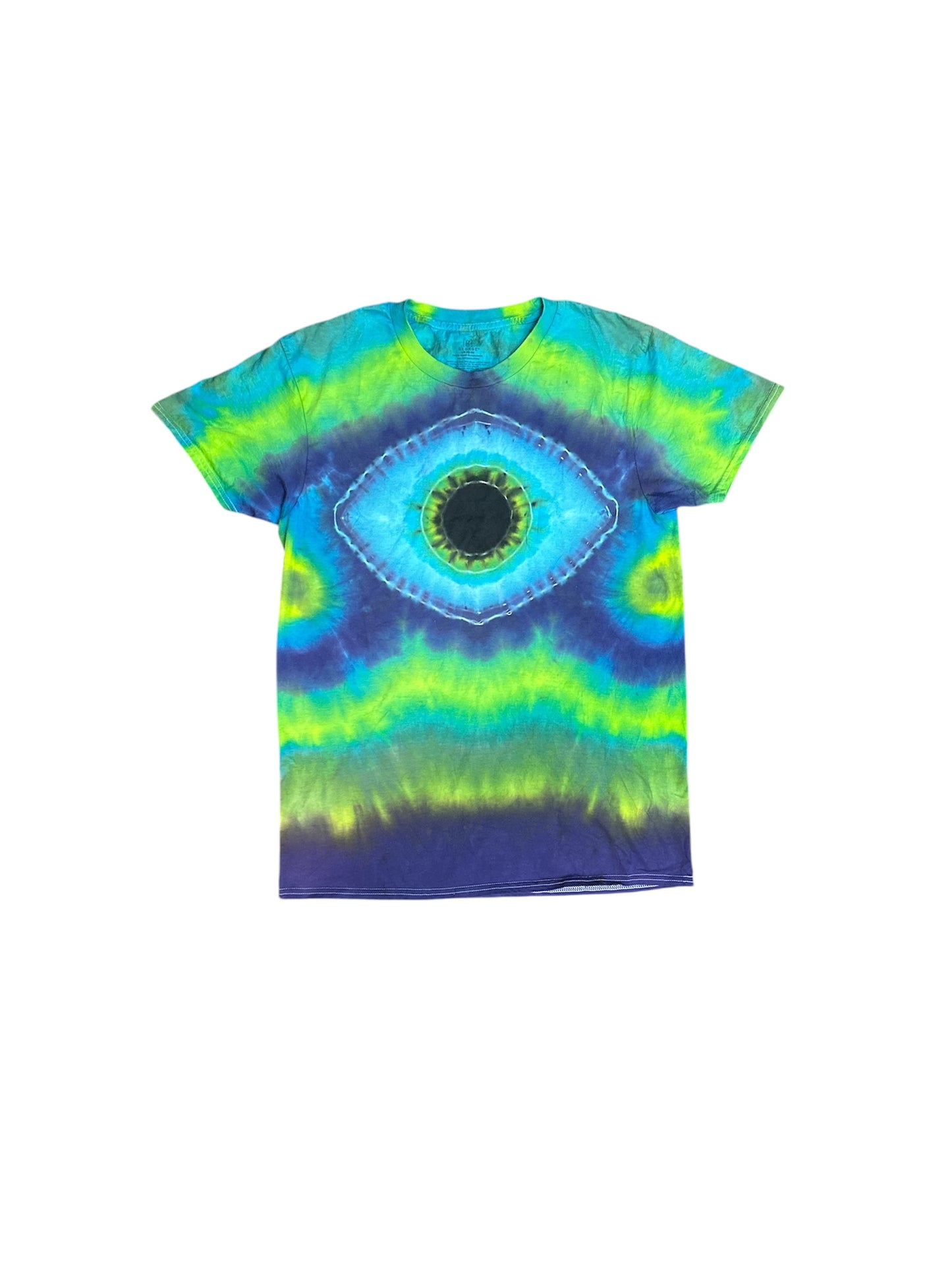 - Eyeball Blue and Green Tie Dye Tshirt